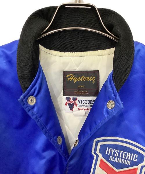 Hysteric Glamour（ヒステリックグラマー）Hysteric Glamour (ヒステリックグラマー) ロゴワッペンスタジャン ブルー サイズ:Sの古着・服飾アイテム