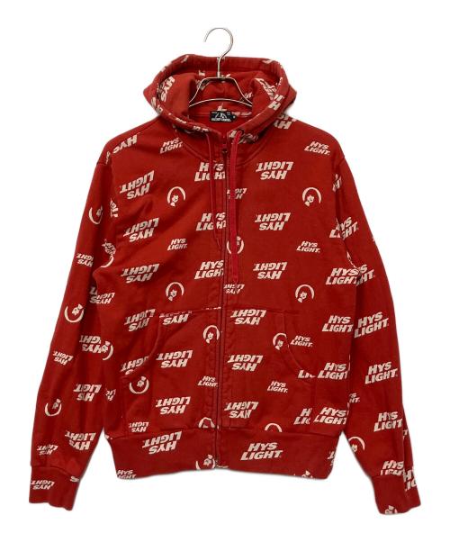 Hysteric Glamour（ヒステリックグラマー）Hysteric Glamour (ヒステリックグラマー) ジップパーカー レッド サイズ:Mの古着・服飾アイテム