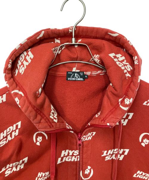 Hysteric Glamour（ヒステリックグラマー）Hysteric Glamour (ヒステリックグラマー) ジップパーカー レッド サイズ:Mの古着・服飾アイテム