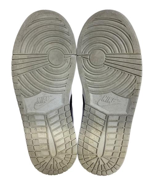 NIKE（ナイキ）NIKE (ナイキ) AIR JORDAN 1 MID ホワイト×グレー サイズ:26cmの古着・服飾アイテム