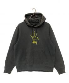 stussy（ステューシー）の古着「プルオーバーパーカー」｜ブラック
