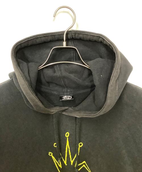 stussy（ステューシー）stussy (ステューシー) プルオーバーパーカー ブラック サイズ:Lの古着・服飾アイテム