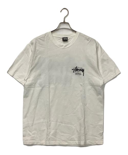 stussy（ステューシー）stussy (ステューシー) 半袖カットソー ホワイト サイズ:Lの古着・服飾アイテム