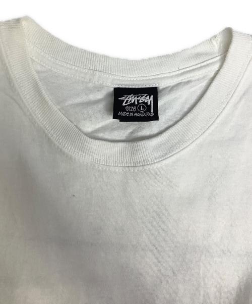 stussy（ステューシー）stussy (ステューシー) 半袖カットソー ホワイト サイズ:Lの古着・服飾アイテム