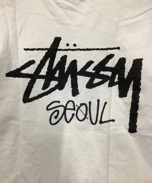 stussy（ステューシー）stussy (ステューシー) 半袖カットソー ホワイト サイズ:Lの古着・服飾アイテム