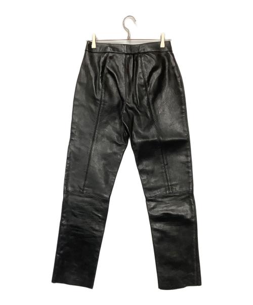 DIRK BIKKEMBERGS（ダークビッケンバーグ）DIRK BIKKEMBERGS (ダークビッケンバーグ) レザーパンツ ブラック サイズ:46の古着・服飾アイテム