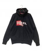 DIESELディーゼル）の古着「プルオーバーパーカー」｜ブラック