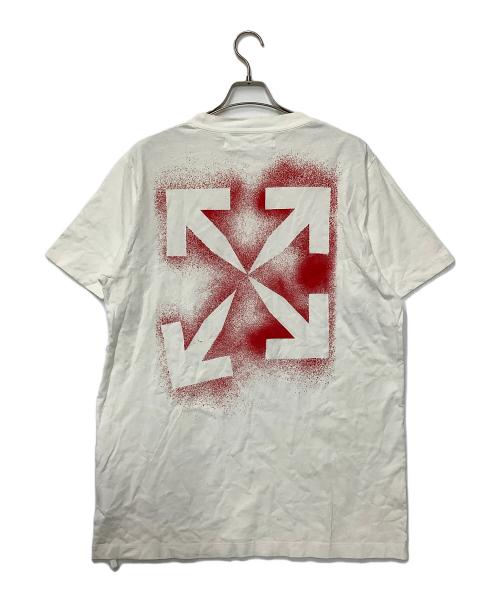 OFFWHITE（オフホワイト）OFFWHITE (オフホワイト) 半袖カットソー ホワイト サイズ:XLの古着・服飾アイテム