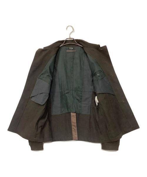 MIU MIU（ミュウミュウ）MIU MIU (ミュウミュウ) 切替ジャケット ブラウン サイズ:48の古着・服飾アイテム