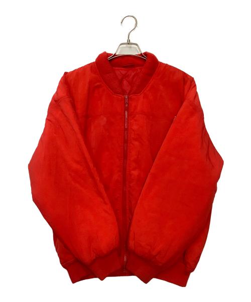 adidas（アディダス）adidas (アディダス) 中綿ジャケット レッド サイズ:US38の古着・服飾アイテム