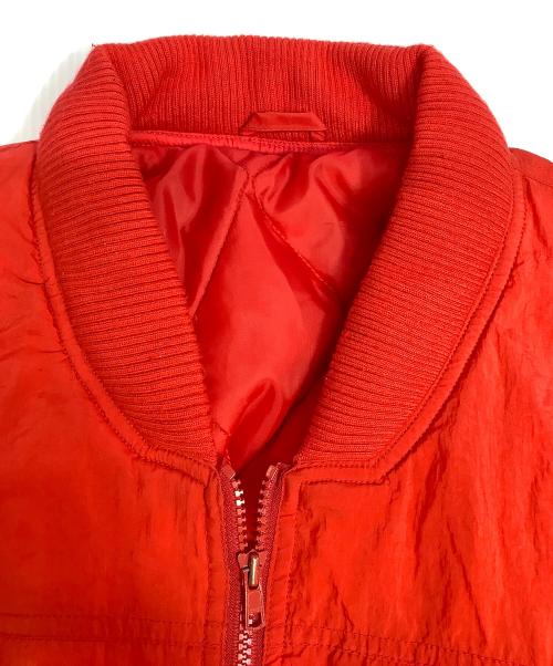 adidas（アディダス）adidas (アディダス) 中綿ジャケット レッド サイズ:US38の古着・服飾アイテム