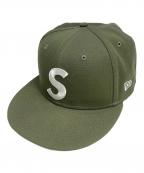 New Era×SUPREMEニューエラ×シュプリーム）の古着「キャップ」｜グリーン