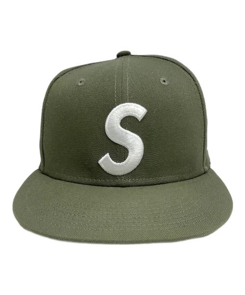 New Era（ニューエラ）New Era (ニューエラ) Supreme (シュプリーム) キャップ グリーン サイズ:7 5/8の古着・服飾アイテム