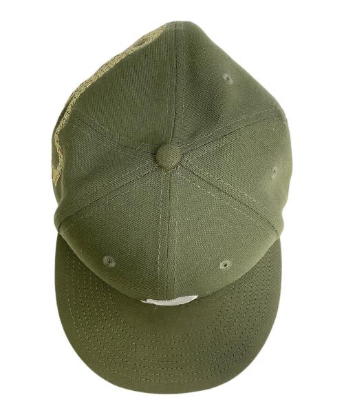 New Era（ニューエラ）New Era (ニューエラ) Supreme (シュプリーム) キャップ グリーン サイズ:7 5/8の古着・服飾アイテム