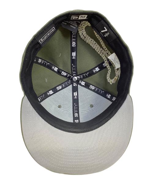 New Era（ニューエラ）New Era (ニューエラ) Supreme (シュプリーム) キャップ グリーン サイズ:7 5/8の古着・服飾アイテム