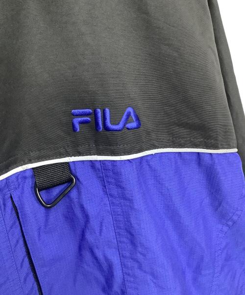 FILA（フィラ）FILA (フィラ) ナイロンジャケット ネイビー×ブラック サイズ:Lの古着・服飾アイテム