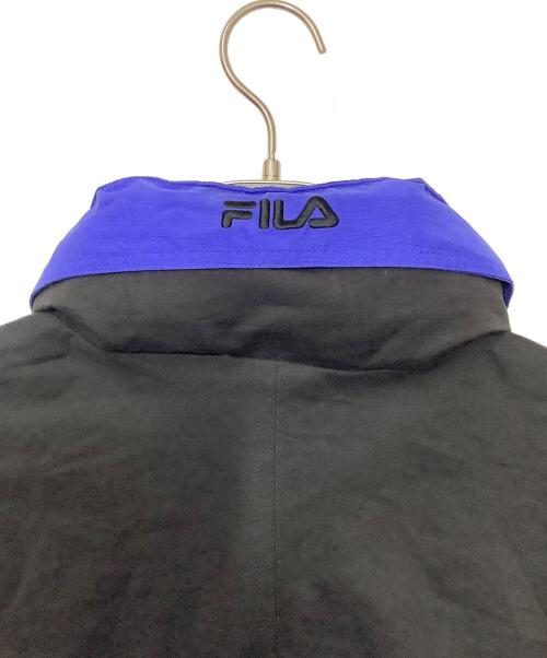FILA（フィラ）FILA (フィラ) ナイロンジャケット ネイビー×ブラック サイズ:Lの古着・服飾アイテム