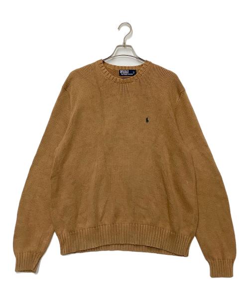 POLO RALPH LAUREN（ポロ・ラルフローレン）POLO RALPH LAUREN (ポロ・ラルフローレン) 厚手ニット ブラウン サイズ:XLの古着・服飾アイテム
