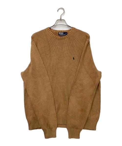 POLO RALPH LAUREN（ポロ・ラルフローレン）POLO RALPH LAUREN (ポロ・ラルフローレン) 厚手ニット ブラウン サイズ:XLの古着・服飾アイテム