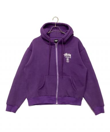 中古・古着通販】stussy (ステューシー) ジップパーカー パープル