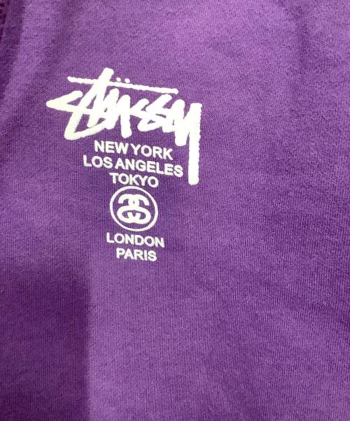 stussy（ステューシー）stussy (ステューシー) ジップパーカー パープル サイズ:Mの古着・服飾アイテム