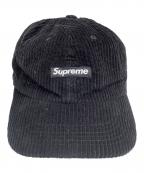 SUPREMEシュプリーム）の古着「ボックスロゴコーデュロイキャップ」｜ブラック