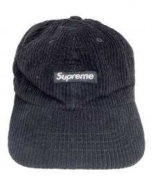 SUPREME（シュプリーム）の古着「ボックスロゴコーデュロイキャップ」｜ブラック