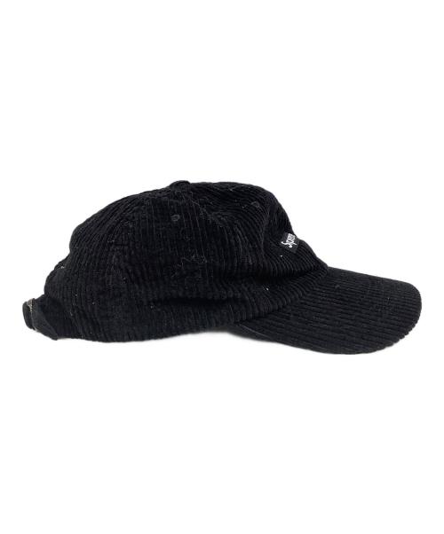 SUPREME（シュプリーム）Supreme (シュプリーム) ボックスロゴコーデュロイキャップ ブラックの古着・服飾アイテム