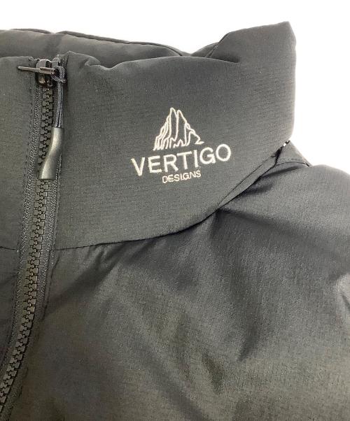 Vertigo Designs（バーティゴデザイン）Vertigo Designs (バーティゴデザイン) ダウンジャケット ブラック サイズ:Lの古着・服飾アイテム