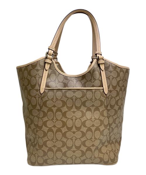 COACH（コーチ）COACH (コーチ) ハンドバッグ ベージュの古着・服飾アイテム