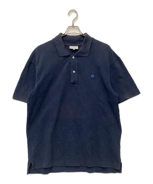maison kitsune（メゾンキツネ）MAISON KITSUNE (メゾンキツネ) ポロシャツ ネイビー サイズ:XLの古着・服飾アイテム