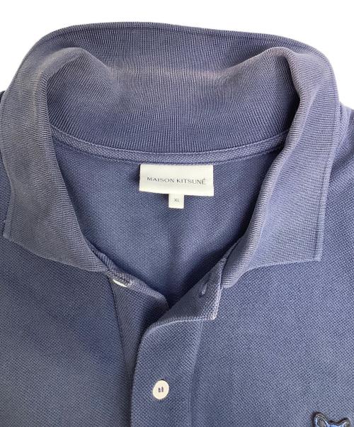 maison kitsune（メゾンキツネ）MAISON KITSUNE (メゾンキツネ) ポロシャツ ネイビー サイズ:XLの古着・服飾アイテム