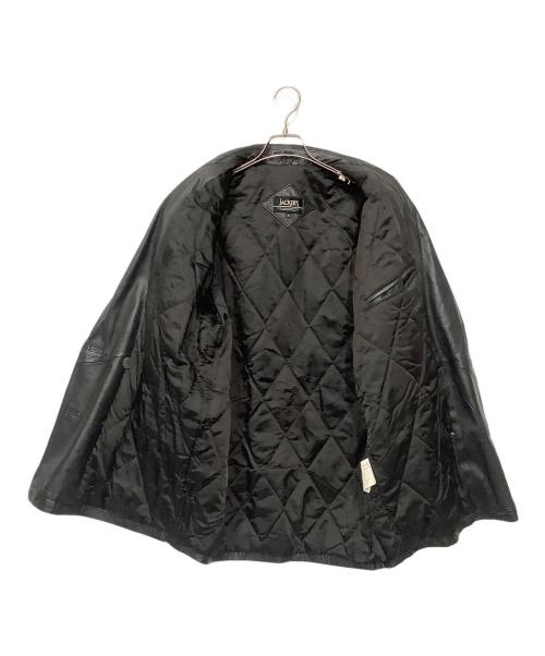 JACKERS（ジャッカーズ）JACKERS (ジャッカーズ) レザージャケット ブラック サイズ:Mの古着・服飾アイテム