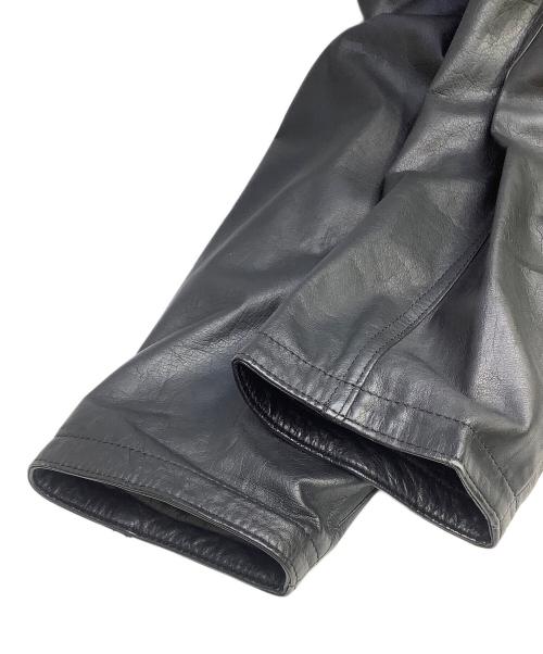 JACKERS（ジャッカーズ）JACKERS (ジャッカーズ) レザージャケット ブラック サイズ:Mの古着・服飾アイテム