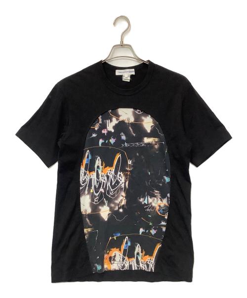 COMME des GARCONS SHIRT（コムデギャルソンシャツ）COMME des GARCONS SHIRT (コムデギャルソンシャツ) 半袖カットソー ブラック サイズ:Lの古着・服飾アイテム