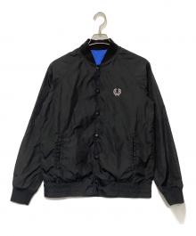 FRED PERRY（フレッドペリー）の古着「リバーシブルナイロンブルゾン」｜ブラック×ブルー