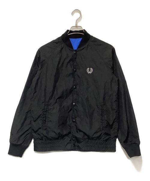 FRED PERRY（フレッドペリー）FRED PERRY (フレッドペリー) リバーシブルナイロンブルゾン ブラック×ブルー サイズ:Sの古着・服飾アイテム