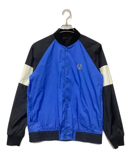 FRED PERRY（フレッドペリー）FRED PERRY (フレッドペリー) リバーシブルナイロンブルゾン ブラック×ブルー サイズ:Sの古着・服飾アイテム