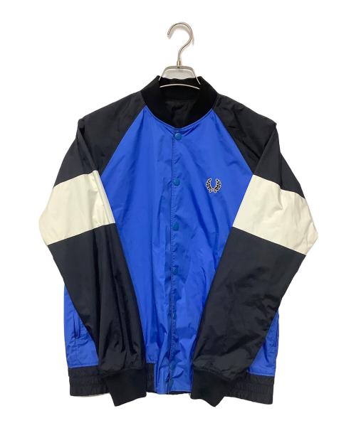 FRED PERRY（フレッドペリー）FRED PERRY (フレッドペリー) リバーシブルナイロンブルゾン ブラック×ブルー サイズ:Sの古着・服飾アイテム