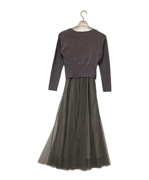 FRAY ID（フレイ アイディー）FRAY ID (フレイ アイディー) ノースリーブ・キャミソールワンピース グレーの古着・服飾アイテム