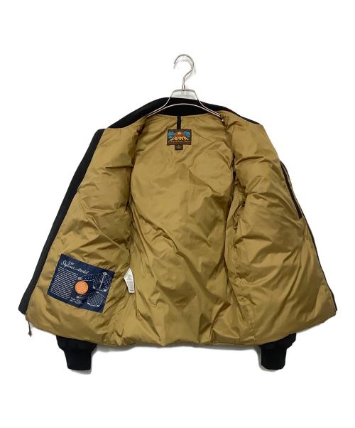 Eddie Bauer（エディーバウアー）Eddie Bauer (エディーバウアー) ダウンジャケット ブラック×ベージュ サイズ:Sの古着・服飾アイテム