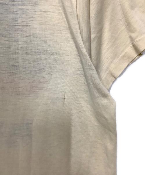 YES（イエス）YES (イエス) 半袖カットソー ベージュ サイズ:XLの古着・服飾アイテム