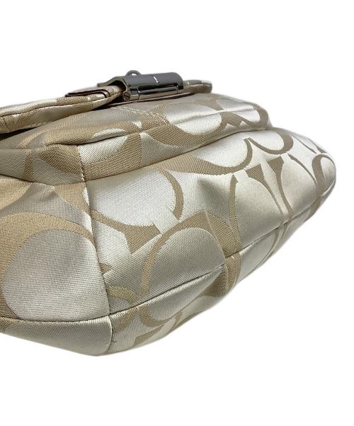 COACH（コーチ）COACH (コーチ) ワンショルダーバッグ ベージュ×ピンクの古着・服飾アイテム