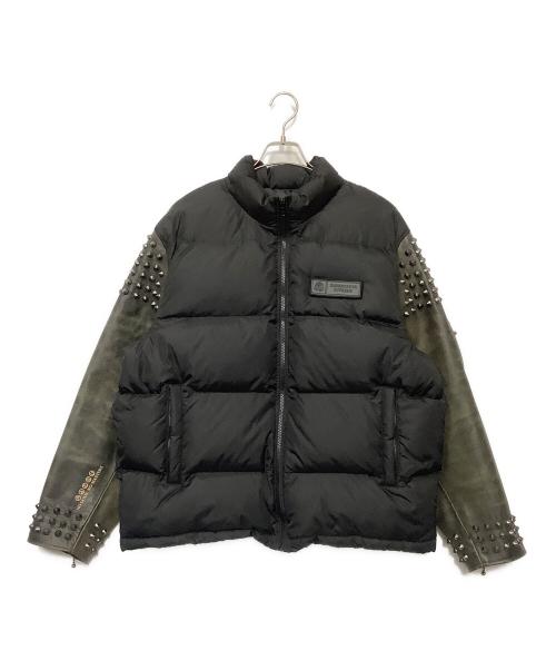 SUPREME（シュプリーム）SUPREME (シュプリーム) UNDERCOVER (アンダーカバー) Puffer Jacket ブラック×カーキ サイズ:Lの古着・服飾アイテム