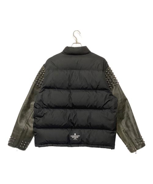 SUPREME（シュプリーム）SUPREME (シュプリーム) UNDERCOVER (アンダーカバー) Puffer Jacket ブラック×カーキ サイズ:Lの古着・服飾アイテム