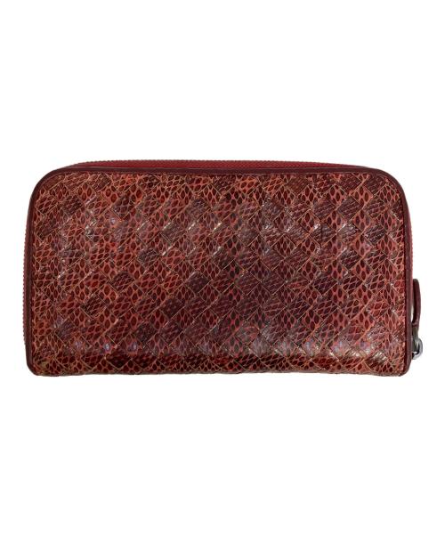 BOTTEGA VENETA（ボッテガベネタ）BOTTEGA VENETA (ボッテガベネタ) 長財布 レッドの古着・服飾アイテム