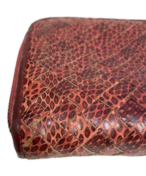 BOTTEGA VENETA（ボッテガベネタ）BOTTEGA VENETA (ボッテガベネタ) 長財布 レッドの古着・服飾アイテム