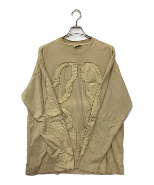 DRIES VAN NOTEN（ドリスヴァンノッテン）DRIES VAN NOTEN (ドリスヴァンノッテン) 長袖カットソー ベージュ サイズ:Sの古着・服飾アイテム