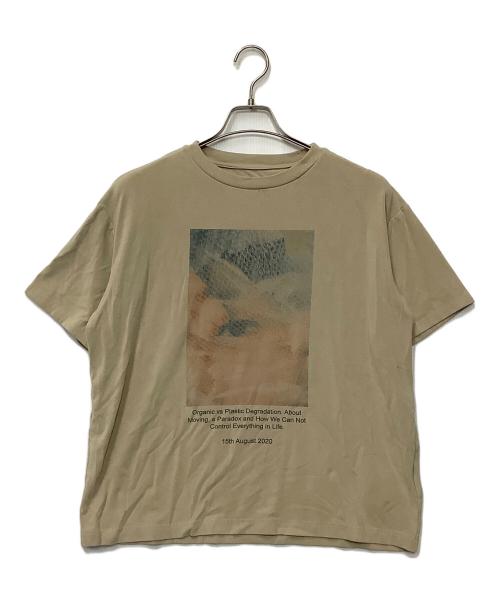 Ameri（アメリ）AMERI (アメリ) 半袖カットソー ベージュ サイズ:Fの古着・服飾アイテム