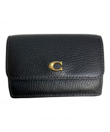 COACH（コーチ）の古着「3つ折り財布」｜ブラック